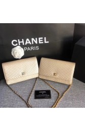Chanel WOC Mini Shoulder Bag Original Caviar leather V33814 gold HV03120Cw85