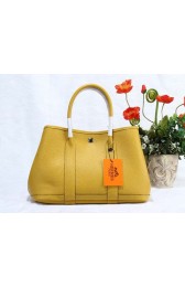 Cheap Hermes Garden Party Bag togo Leather H30 yellow HV07268sJ42