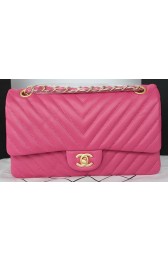 Copy Chanel 2.55 Series Flap Bag Lambskin Chevron Leather A1112CF Rose HV02709Ey31