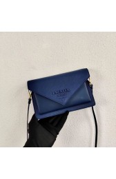 Copy Prada Saffiano leather mini-bag 1BP020 blue HV06871Zn71
