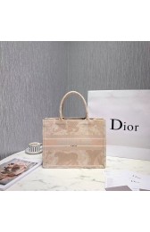 DIOR BOOK TOTE BAG IN EMBROIDERED CANVAS C1287 Beige HV01355DO87
