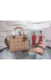Dior CANNAGE Original Calfskin Leather Tote Bag 3892 pink HV06880TP23