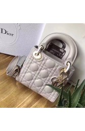 Dior Original Sheepskin Leather tote Bag M673 light grey HV07580Va47