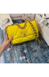 Fake Chanel 19 flap bag AS1160 AS1161 AS1162 yellow HV06454kw88