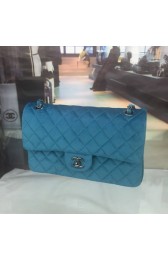 Fake Chanel 2.55 Series Classic Flap Bag velvet CFC1112 blue HV02074kw88