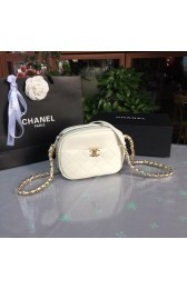 Fake Chanel camera case Lambskin & Gold-Tone Metal AS0137 white HV08386xE84