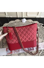 Fake Cheap Chanel Gabrielle Nubuck leather Shoulder Bag 1010A rose HV04684Kt89