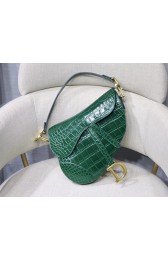 Fake Dior SADDLE SOFT CALFSKIN BAG C9045 green HV01309Iw51
