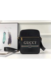 Fake Gucci GG Calfskin Leather Messenger Bags 523691 black HV03826qZ31