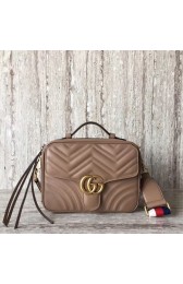 Fake Gucci GG Marmont small shoulder bag 498100 Nude HV08034ny77