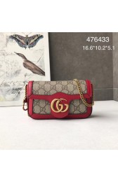 Fake Gucci GG Supreme canvas 476433 Mini Shoulder Bag red HV01271qZ31