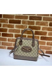 Fake Gucci GG Supreme Canvas Top Handle Bag 621220 Khaki HV05403Lh27