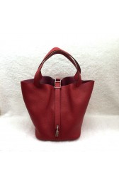 Fake Hermes Picotin Lock 22cm Bags togo Leather 1048 Red HV03032bz90
