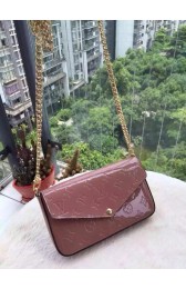 Fake Louis Vuitton Monogram Vernis Mini Bag 61293 Dark Pink HV06939ny77