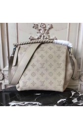 Fake Louis Vuitton original Mahina Leather BABYLONE CHAIN BB 51223 grey HV09100RY48