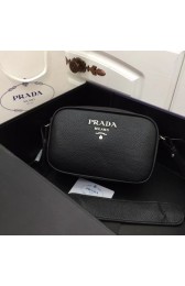 Fake Prada Calf leather shoulder bag 1841 black HV01632xR88