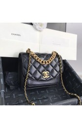 Fashion Chanel Small flap bag AS0785 black HV03199Of26
