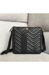 Fashion Gucci GG Marmont messenger bag 523369 black HV07579Of26