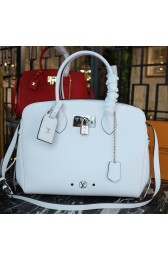 First-class Quality Louis Vuitton Veau Nuage Leather Milla MM M51685 White HV01492Sf41