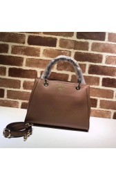 Gucci Bamboo Shopper Tote Bag Calfskin Leather 336032 brown HV05765uT54