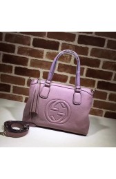 Gucci Calf Leather Soho Top Handle Bag 308362 Pink HV08970NP24