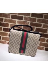 Gucci Canvas Messenger Bag 475432 brown HV07701wn15