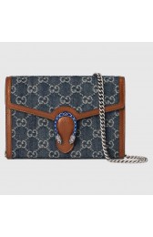 Gucci Dionysus mini chain bag 401231 Dark blue HV05178bm74