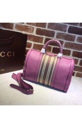 Gucci GG Calfskin Leather Boston Bag 247205 rose HV03638nQ90