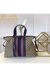 Gucci GG Canvas Top Handle Bags 309621 purple HV07326rh54