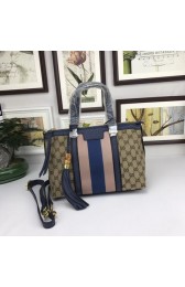 Gucci GG Canvas Top Handle Bags A353114 blue HV02446yk28