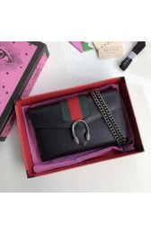 Gucci GG dionysus original Calf leather Mini Shoulder Bag 481377 black HV10888Zf62