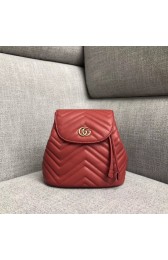 Gucci GG Marmont matelasse backpack 528129 red HV02135TP23