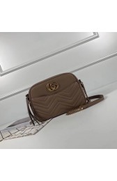 Gucci GG Marmont medium matelasse shoulder bag 443499 Apricot HV07627tQ92