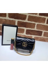 Gucci GG Marmont super Clutch bag 575161 black HV08800Eb92