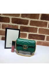 Gucci GG Marmont super Clutch bag 575161 green HV01669Ag46