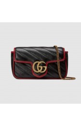 Gucci GG Marmont super mini bag 574969 Black HV03610dE28