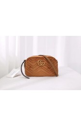 Gucci GG Marmont velvet small shoulder bag 447632 Taupe HV09050uT54