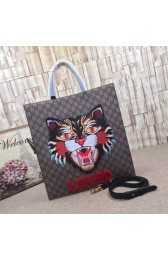 Gucci GG Now Canvas Tote Bags PVC 450950 Black HV01727gE29