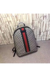 Gucci GG Supreme backpack with Web 443805 Brown HV01762hI90