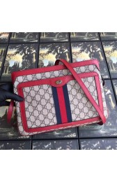 Gucci GG Supreme medium shoulder bag 523354 red HV10055Cw85