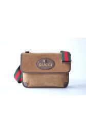 Gucci GG Supreme messenger bag 495654 Chestnut suede HV00975Cw85