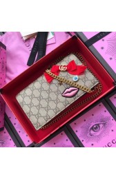Gucci GG top quality canvas shoulder clutch purse 431396 pink HV08665De45