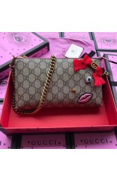 Gucci GG top quality canvas shoulder clutch purse 431396 red HV05459KX51