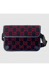 Gucci GG wool waist bag 598181 dark blue HV09409aj95