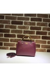 Gucci mini Calfskin Leather Leather Top Handle Bag 368823 purple HV00502qB82