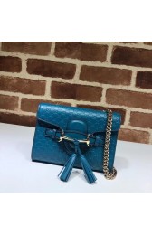 Gucci Mini leather bag 449636 blue HV01383yC28