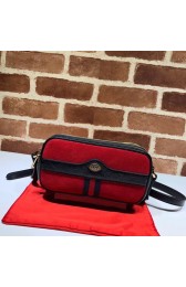 Gucci Ophidia mini GG bag 546597 red velvet HV10070RX32