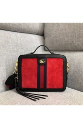 Gucci Ophidia small shoulder bag 550622 red suede HV01250DS71