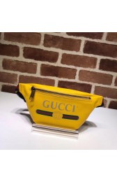 Gucci Print small belt bag 527792 yellow HV10759lk46