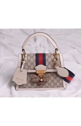 Gucci Queen Margaret GG small top handle bag 476541 white HV11470DS71